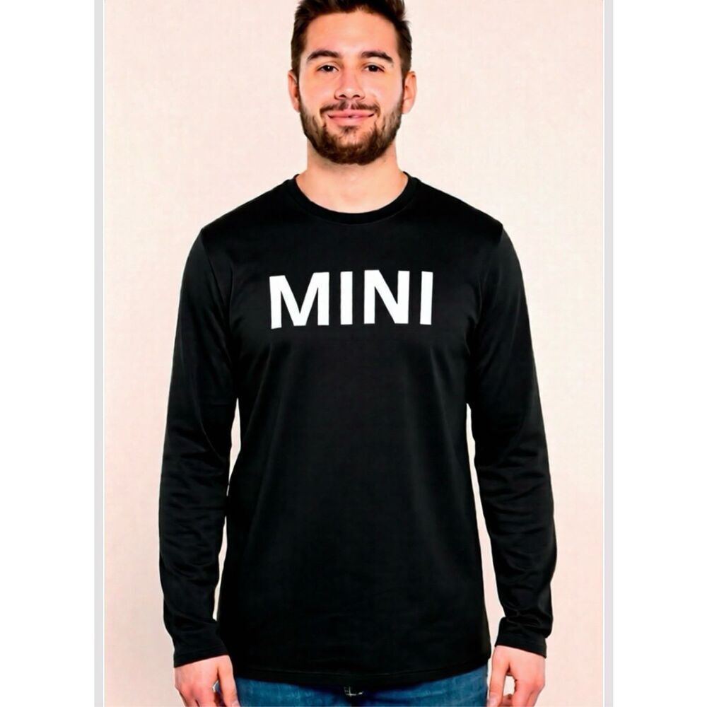 New!  MINI Cooper Official Merchandise T-Shirt Long Sleeve Black Large